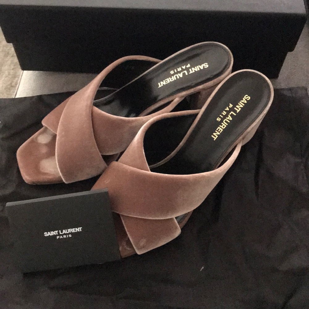 YSL Mules - Size 38.5 (fits 38 or US 8) brand new